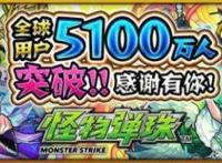 《怪物弹珠》全球下载5100万人突破纪念活动介绍