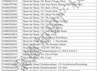 《ShauntheSheep》小羊肖恩动画片商标版权维权，附被告名单