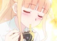 动漫中的吃货少女，想抱回家，但是怕养不起！