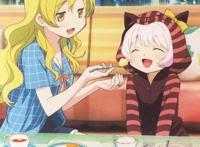 动漫中的吃货少女，想抱回家，但是怕养不起！