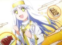 动漫中的吃货少女，想抱回家，但是怕养不起！