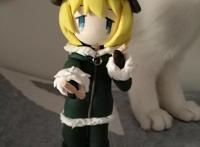 动漫《少女终末旅行》千户与尤莉粘土手办：只要你和我在一起就好