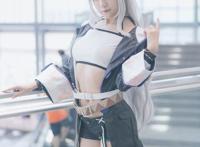 从零开始的魔法书零cos舰娘岛风般的妆容，美轮美奂