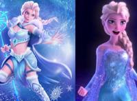 当迪士尼公主身处战场，艾莎变法师惊艳，白雪公主变战士荣耀悲壮