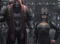 国漫《灵笼》，片头红字拉高了作品层次，不愧是国漫之光