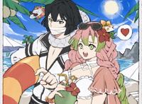 鬼灭之刃：海边度假的九柱，你会选泳衣版恋柱，还是露肩装的虫蛀