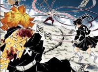 《鬼灭之刃》190话：主角团到达战场柱们全员开启赫刀重伤无惨