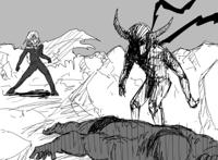 一拳超人：黑光接下天使男的请求，挑战饿狼，最后败在精神力上