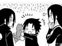 火影小漫画：佐助和鼬收养了一只流浪狗，还和它一起睡觉，超暖心