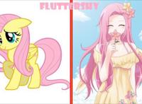 当小马宝莉“拟人”化后，柔柔变日系风美少女，紫悦化身小公主！