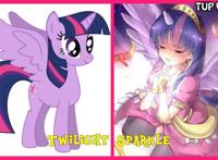 当小马宝莉“拟人”化后，柔柔变日系风美少女，紫悦化身小公主！