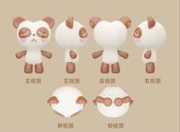 棕色大熊猫动漫形象颜文字赴美国授权展首秀
