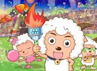 喜羊羊动画中出现过的四个经典角色，一个是大明星，一个是头丑狼