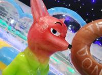 南京红山动物园，别样的“寒冷”，冰天雪地，冰雕展