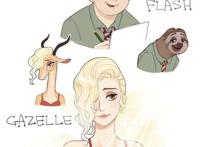 疯狂动物城拟人版，一场追寻梦想的疯狂之旅，还有其他作品拟人化