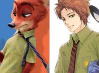 《疯狂动物城》全员拟人化，朱迪成清纯美少女，尼克变痞帅太撩人