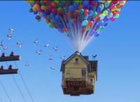 《飞屋环游记》一老一少的气球之旅，是对爱情与梦想的追求