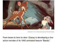 迪士尼将翻拍《小鹿斑比》，采用高超技术，带给观众更高的真实度