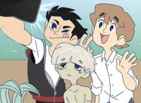 小美人鱼的哥哥照相感到自卑，两个男主乐于助人，情商果然挺高的