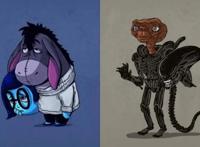 换头毁童年系列：绿巨人变成愤怒的小鸟，女神艾莎惨遭“换头”