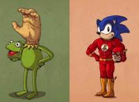 换头毁童年系列：绿巨人变成愤怒的小鸟，女神艾莎惨遭“换头”