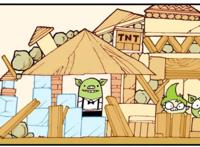 星太奇：三只小猪盖房子，却遇大灰狼玩转愤怒的小鸟！