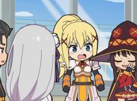 异世界四重奏：阿库娅被恐怖公玩坏，惠惠爆裂魔法巧妙救场