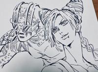 JOJO：不灭钻石的人设发了张徐伦手绘图，或许暗示第6部快了