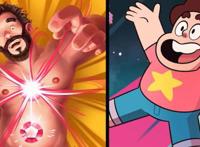 当这些童年动漫人物长大后，罗素变成了帅哥，小新则成了妹控