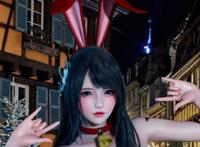 斗罗大陆：大神自制小舞兔女郎装，颜值比动漫还美，项圈令人心动