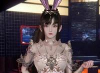 斗罗大陆：大神自制小舞兔女郎装，颜值比动漫还美，项圈令人心动