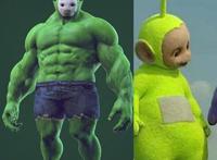 人气动漫角色变写实画风，幽灵公主美炸，网友：天线宝宝变绿巨人？