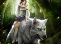 欣赏宫崎骏动漫幽灵公主，珊为拯救森林免遭破坏，与阿席达卡联手