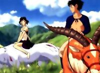 欣赏宫崎骏动漫幽灵公主，珊为拯救森林免遭破坏，与阿席达卡联手