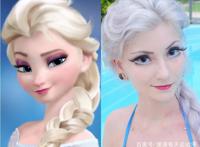 当动漫人物跨次元，艾莎公主太美了，阿宝师傅直接跨物种