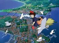 动漫《魔女宅急便》壁纸——心情好极了，连空气都有一点蓝蓝的了