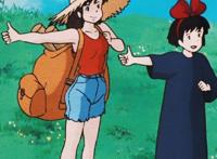 动漫《魔女宅急便》壁纸——心情好极了，连空气都有一点蓝蓝的了