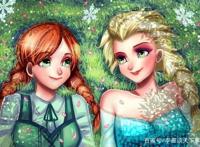 动漫电影《冰雪奇缘》，姐妹真情很感人，爱原来在人间