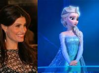 冰雪奇缘2配音原来长这样，艾莎是黑发，安娜是金发，雪宝太萌！