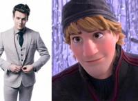 冰雪奇缘2配音原来长这样，艾莎是黑发，安娜是金发，雪宝太萌！