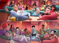 《无敌破坏王2》迪士尼公主们性转后的样子，竟然比王子还帅！