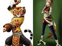 当《功夫熊猫》拟人化后，阿宝化身小胖子，螳螂变逍遥公子