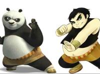 当《功夫熊猫》拟人化后，阿宝化身小胖子，螳螂变逍遥公子
