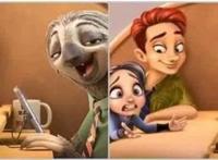 当动漫角色集体拟人，海绵宝宝依旧很可爱，但功夫熊猫却秃了？