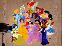 当迪士尼公主穿上蕾丝花边礼服，贝儿公主简直太美艳了！