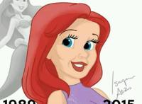 当我们印象中漂亮的迪士尼公主变老了，你还认得她们的模样吗？