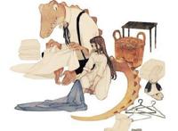 日本插画师笔下的小姐姐和鳄鱼先生，完全就是二次元的美女与野兽