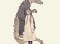 动漫：画师笔下的小姐姐和鳄鱼先生，二次元中的美女与野兽