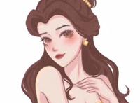 迪士尼公主烟熏妆，茉莉公主性感美丽，贝儿公主楚楚动人