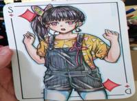 当动漫角色进入扑克牌，《火影忍者》帅气，炭治郎兄妹惊艳